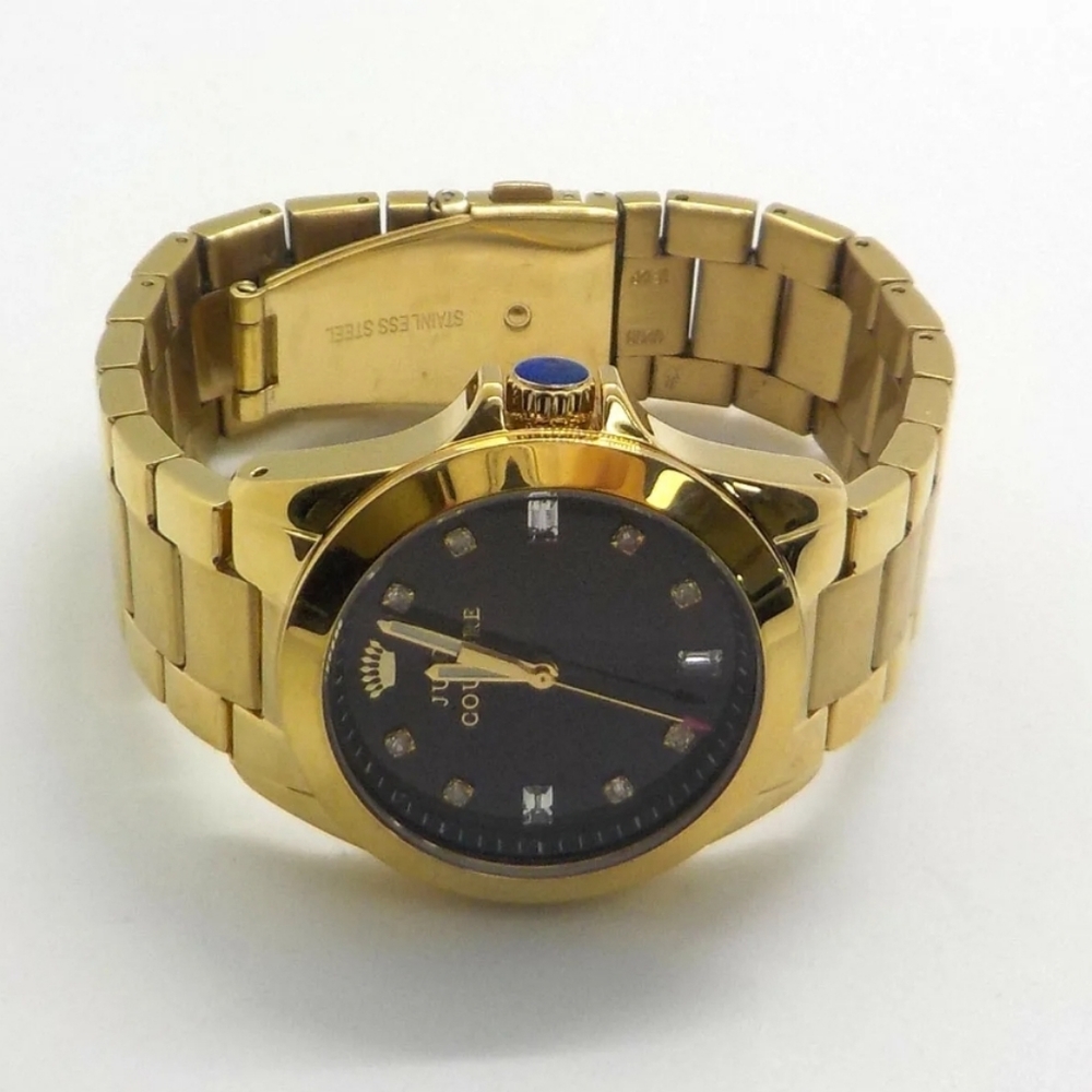 ***SOLD*** Juicy Couture Women's Stella Black Dial Crystal Markers Watch - Picture 4 of 7